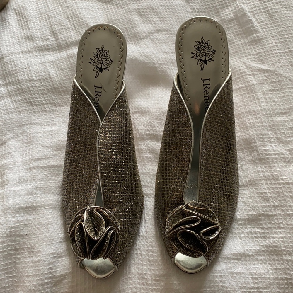Women’s silver sparkle heels size 11
